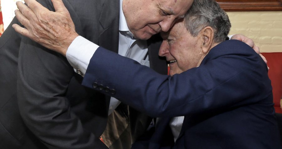 Mikhail gorbachev, george h.w. bush