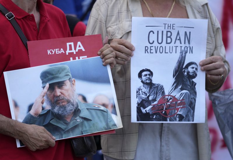 Serbia cuba protest