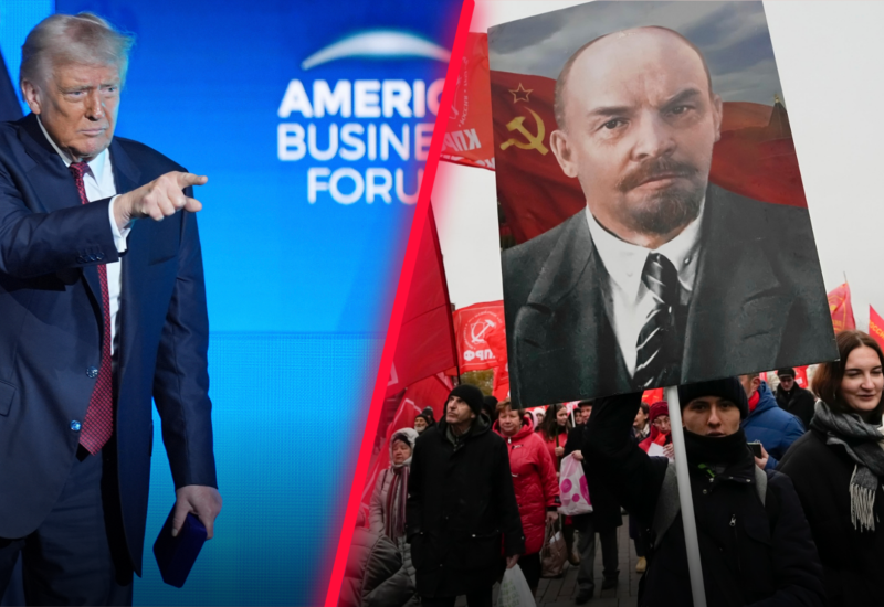 Trump triumfálne potvrdil lenina i marxa