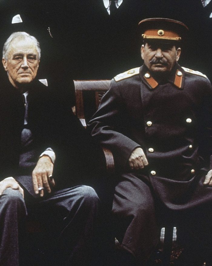 Winston Churchill, Franklin Roosevelt, Josef Stalin